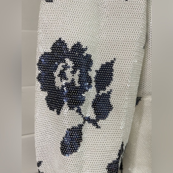 Self-Portrait Floral Sequin Wrap Dress - Picture 6 of 16